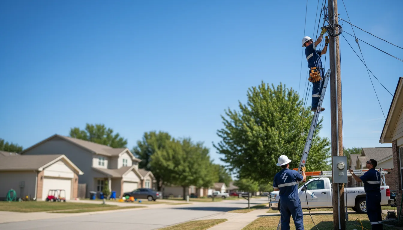 Residential electrician providing installation services in Grace City, ND
